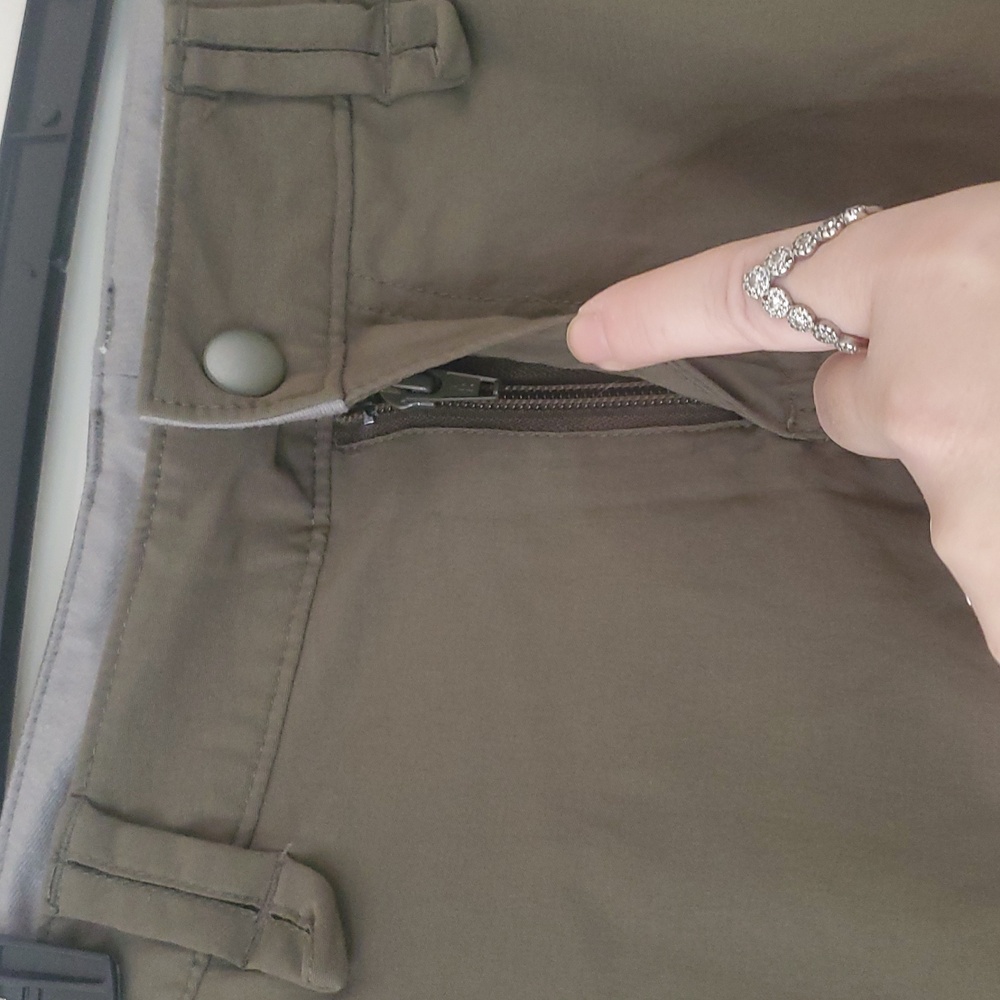 Duluth Trading Womens Cargo Skirt Size 8 Green Nylon - Picture 4 of 13